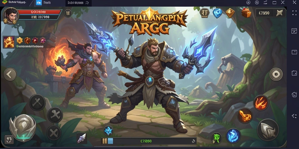 Tampilan gameplay C7890 yang menegangkan dan penuh aksi di dunia ARPG.