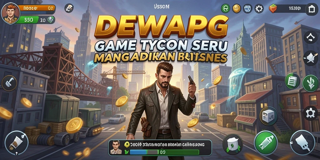 Gambaran menarik gameplay DEWAPG dengan elemen Tycoon yang menantang.