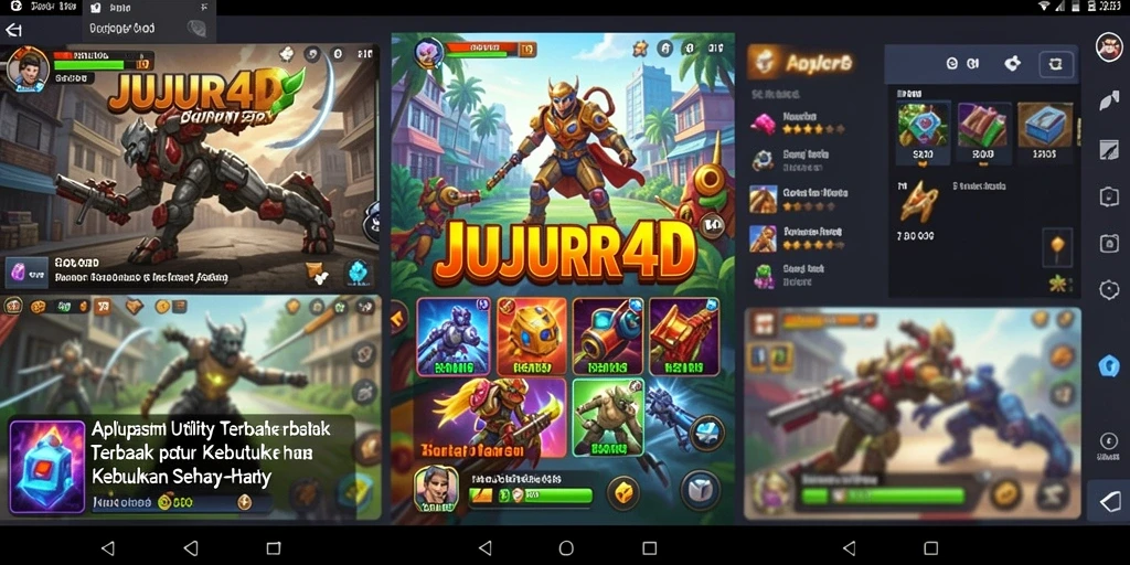 Tampilan utama JUJUR4D dengan berbagai fitur Utility.