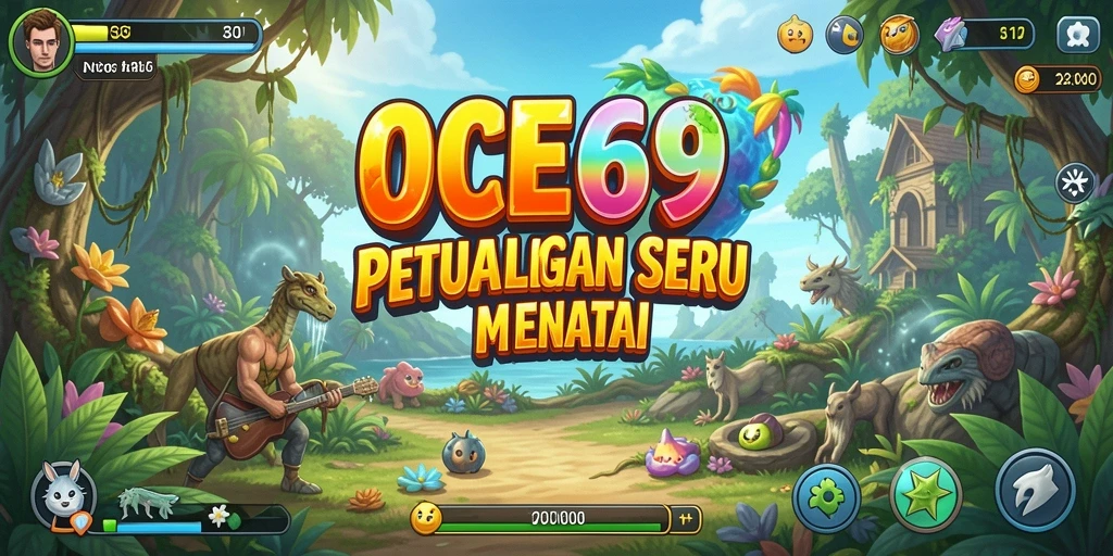 Screenshot gameplay OCE69, menampilkan aksi petualangan yang mendebarkan.