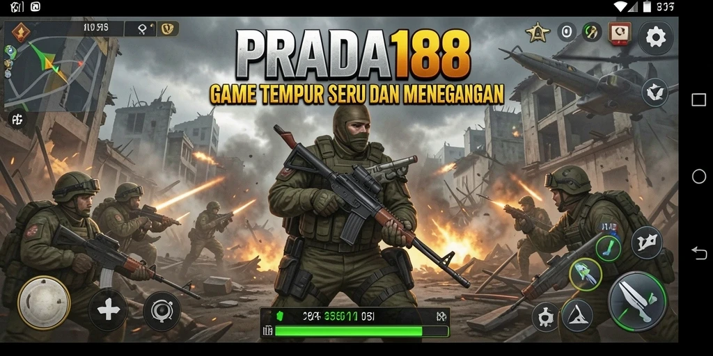 Tampilan gameplay seru PRADA188 dengan aksi tembak-menembak yang intens.
