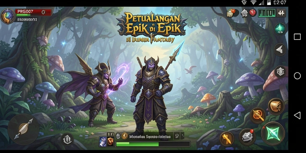 Tampilan gameplay menarik dari petualangan yang mendebarkan.