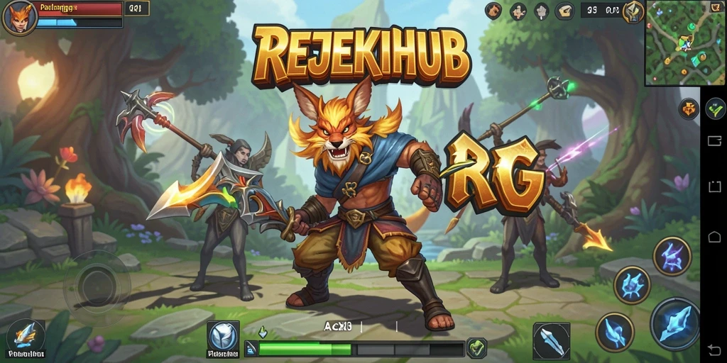 Tampilan gameplay seru dalam petualangan REJEKIHUB