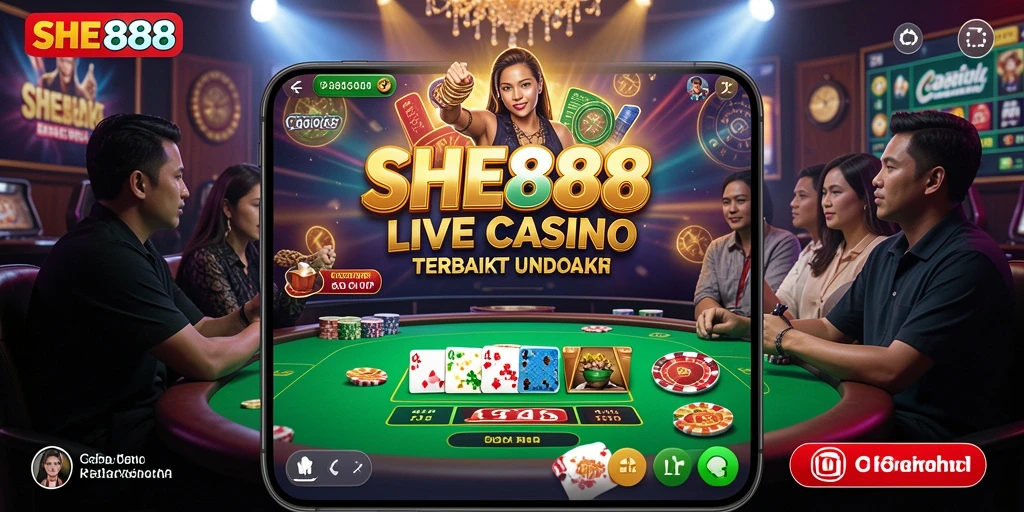 Gameplay seru Live Casino dengan dealer profesional di SHE888.