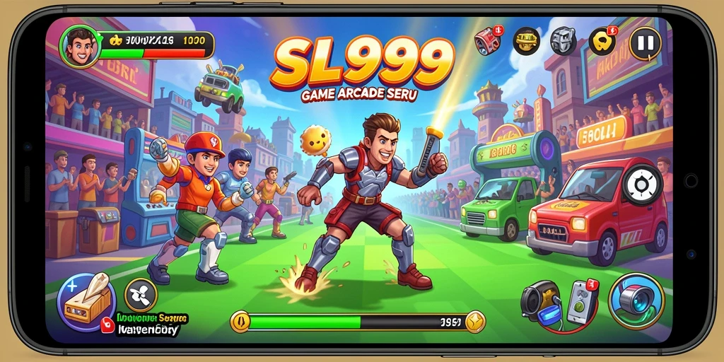 Screenshot SL999 menampilkan aksi seru dalam gameplay Arcade.